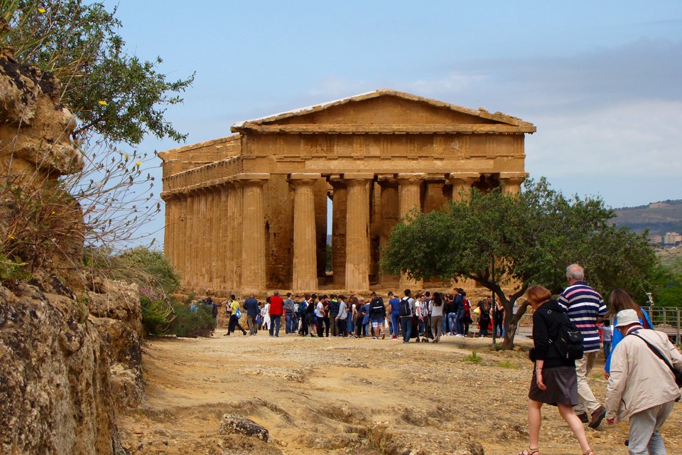 Vallei van de tempels bij Agrigento, Italië