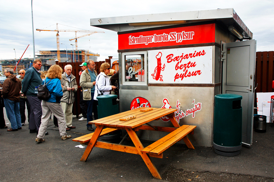 Hotdogstand in Reykjavik, IJsland