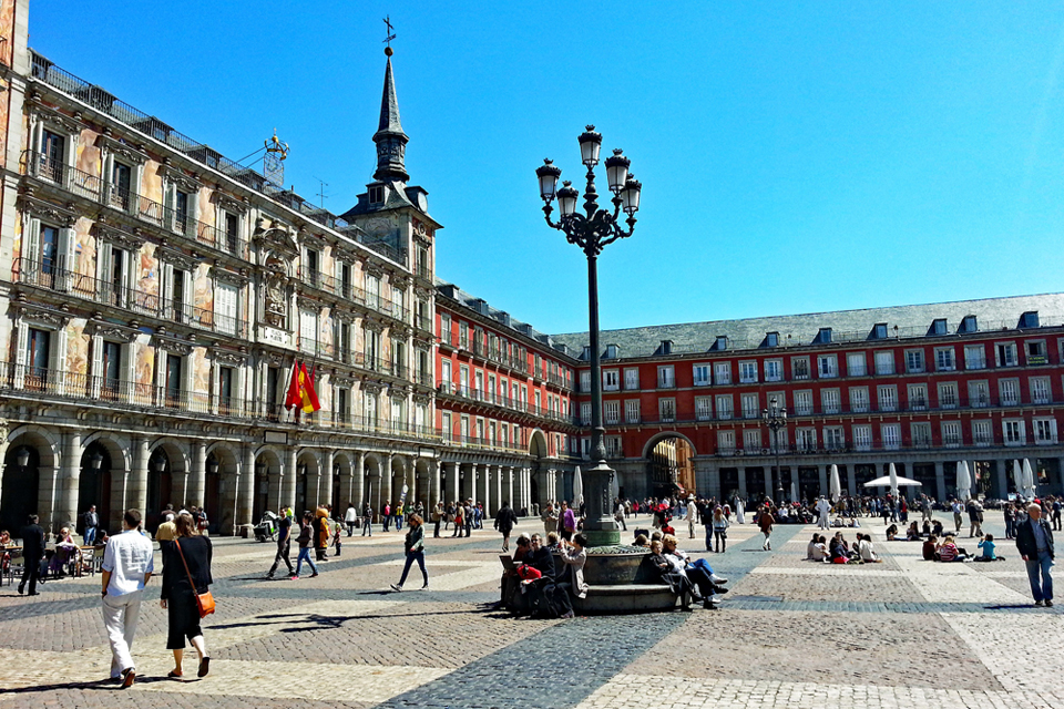 Plaza Mayor in Madrid, Spanje