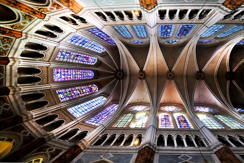 Plafond van de kathedraal van Chartres, Frankrijk