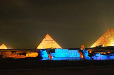 Sound & Lights in Gizeh, Egypte Sound & Lights in Gizeh, Egypte