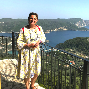 Reisleidster Claudia Vosman