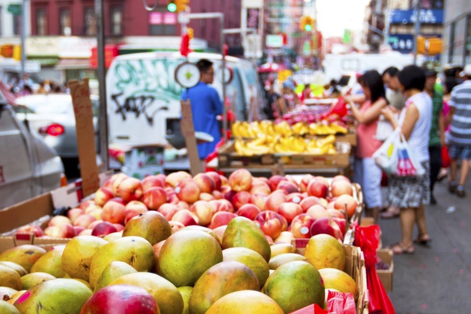 Markt in New York, Amerika