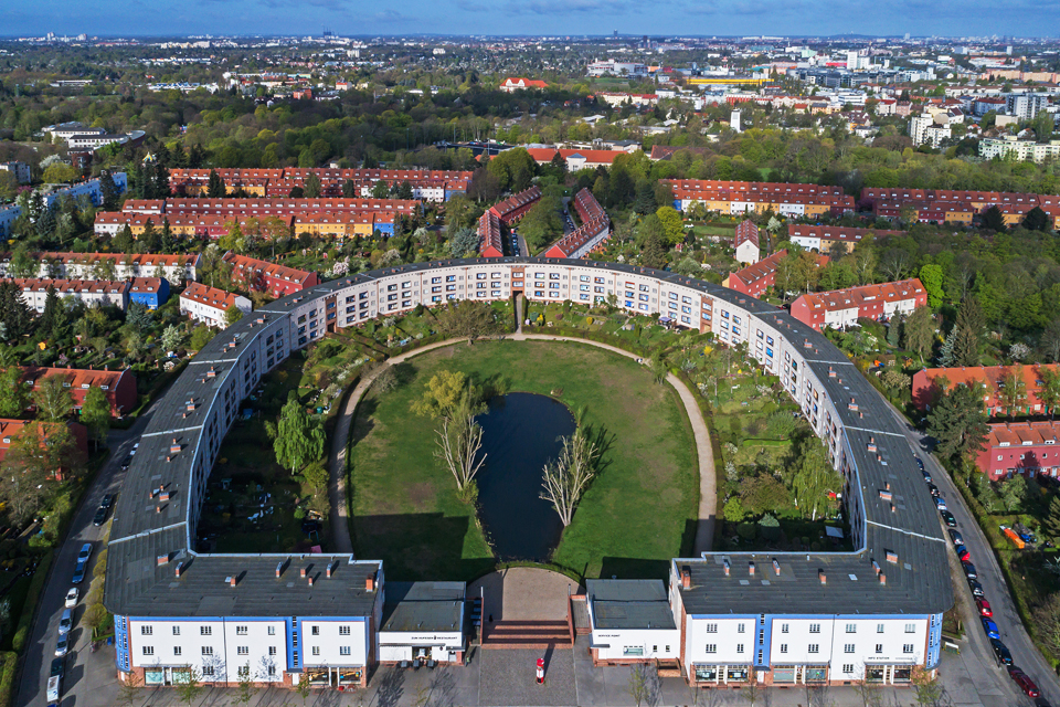 Hufeisensiedlung in Berlijn, Duitsland