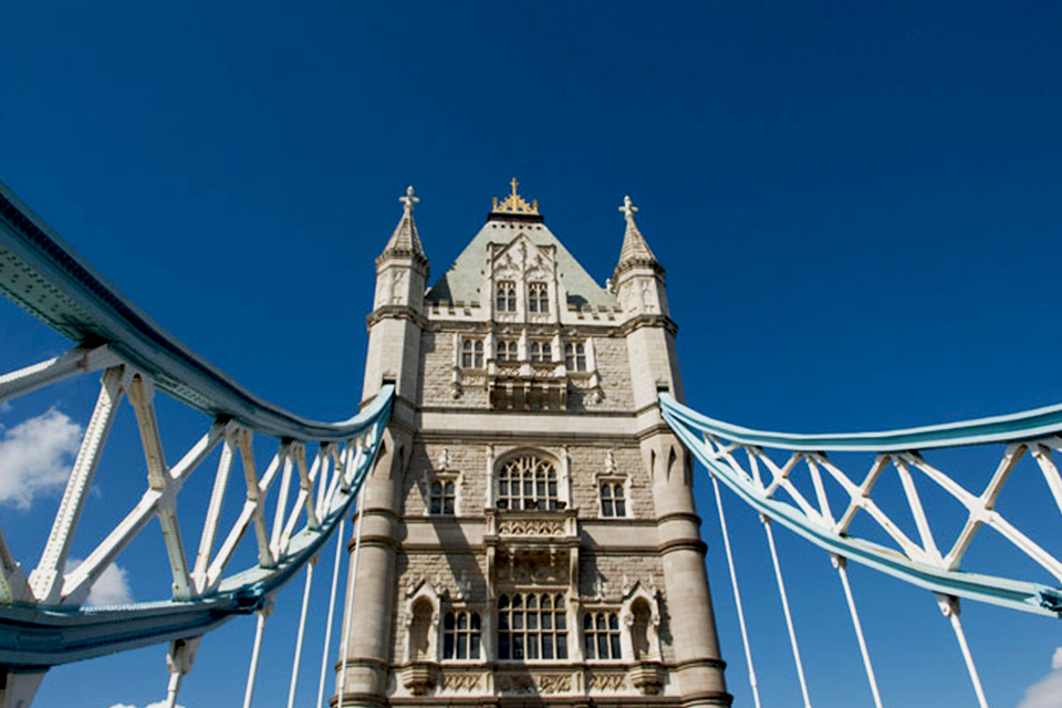 Tower Bridge in Londen, Groot-Brittannië