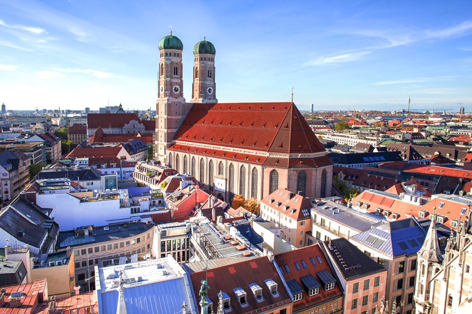 De Frauenkirche in München, Duitsland