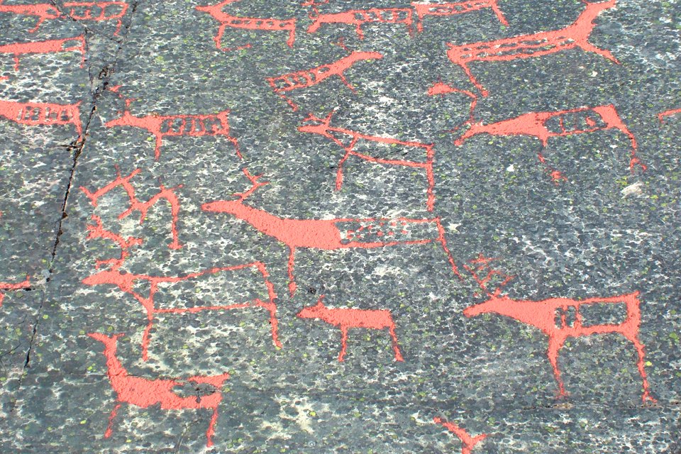 Alta rotstekeningen, Noorwegen