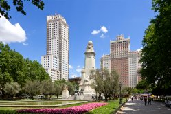 Plaza de España in Madrid, Spanje Plaza de España in Madrid, Spanje