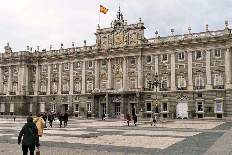 Koninklijk paleis in Madrid, Spanje