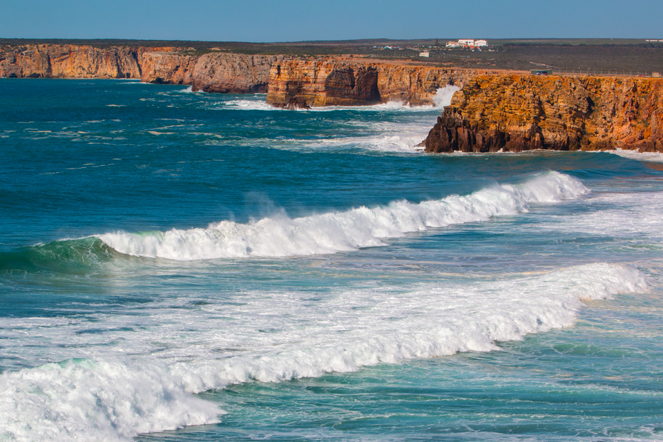 Kliffen bij Sagres, Portugal