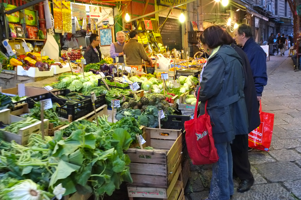 Straatbeeld in Palermo, Italië