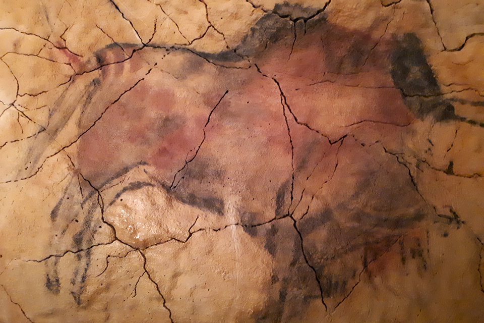 Rotstekeningen in Altamira, Noord-Spanje