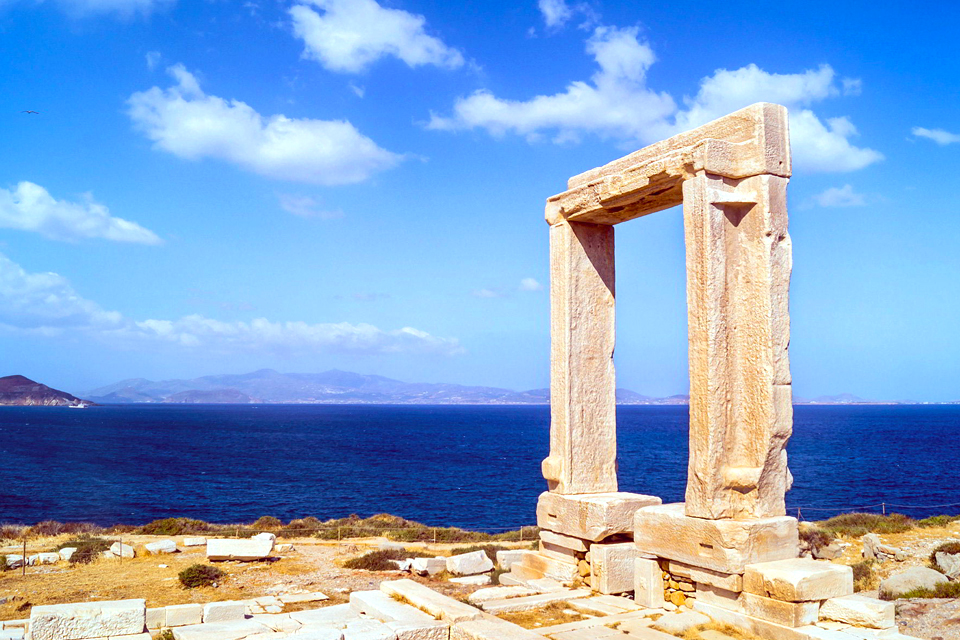 De Portara op Naxos, Griekenland