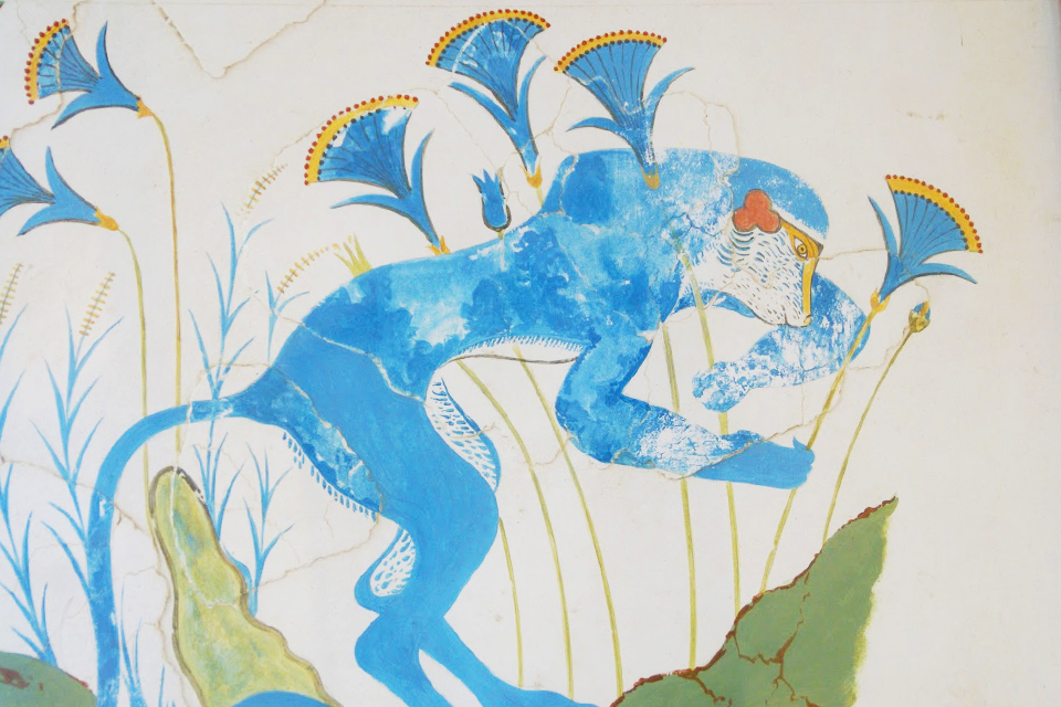 Het archeologisch museum op Santorini, Griekenland