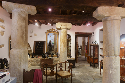 Antiekwinkel Antico Veneziano op Naxos, Griekenland