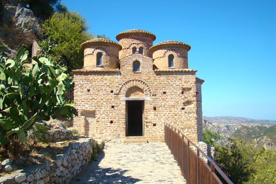 Byzantijnse kerk van Stilo in Calabrië, Italië