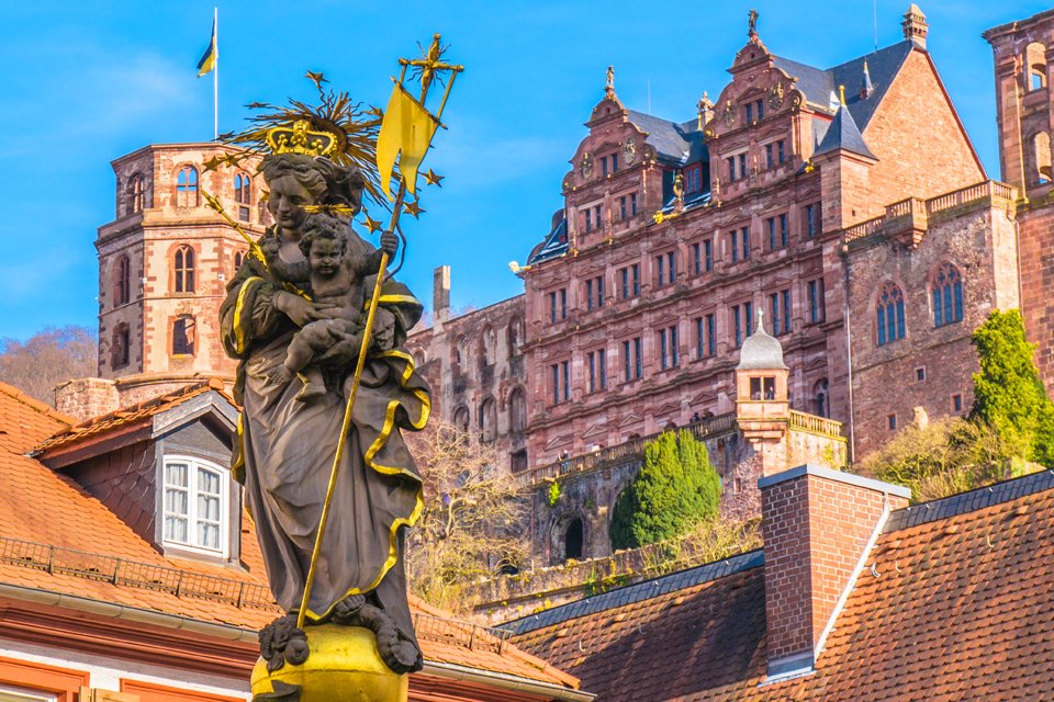 Schloss Heidelberg in Duitsland