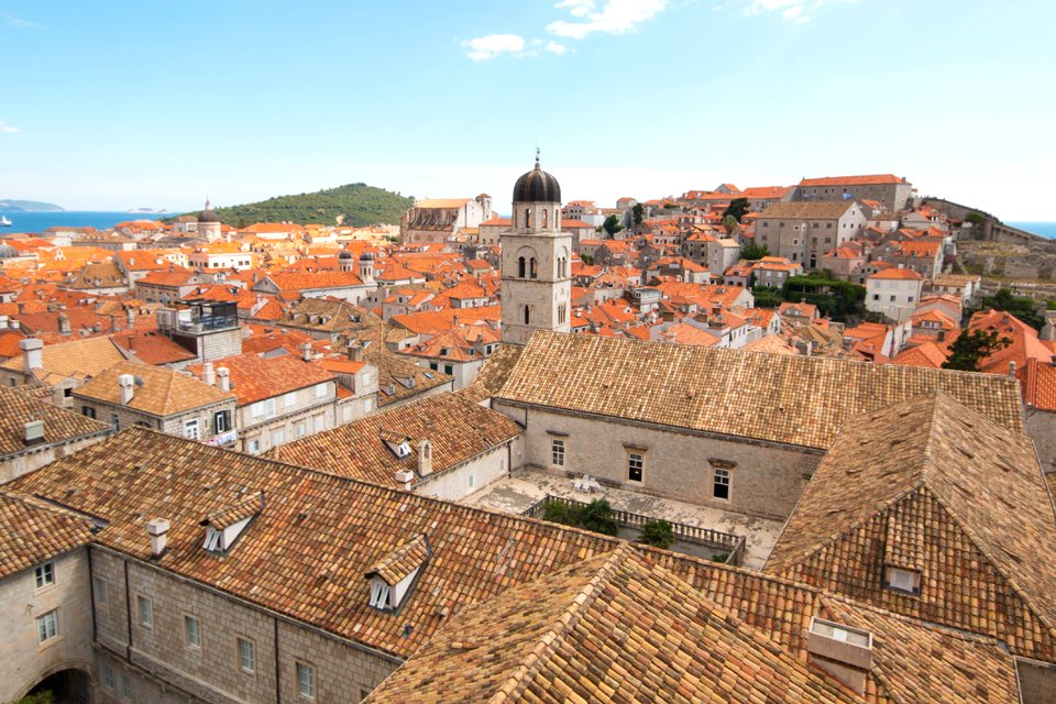 Uitzicht over Dubrovnik, Kroatië