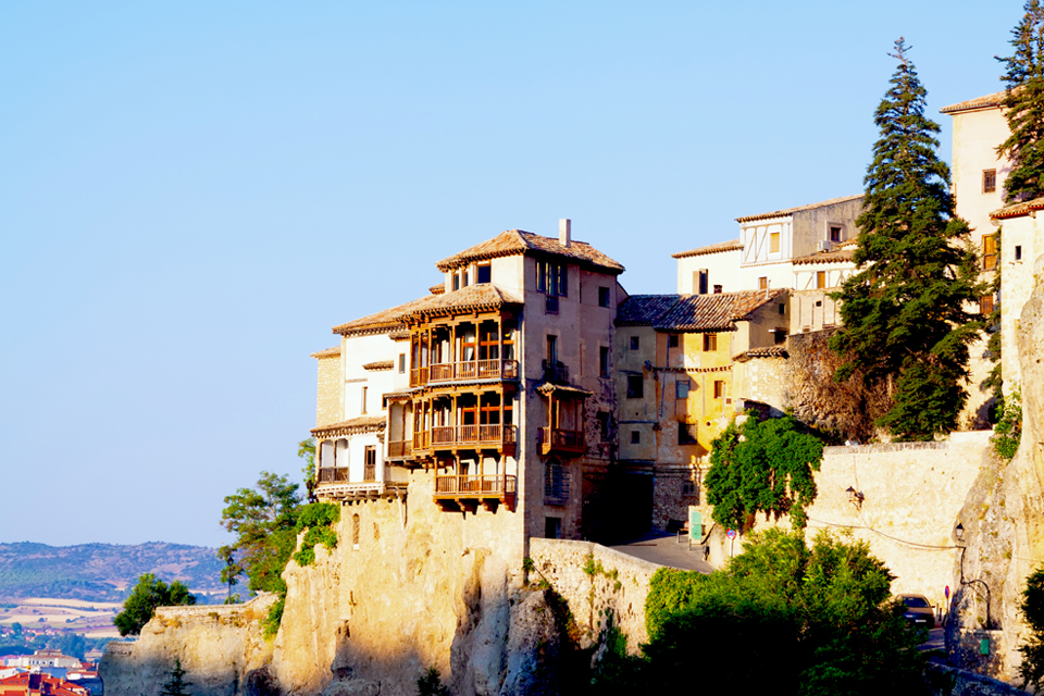 Hangende huizen in Cuenca, Spanje