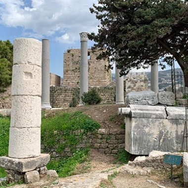 Opgravingsterrein in Byblos Opgravingsterrein in Byblos, Libanon | Foto reisleidster Claudia