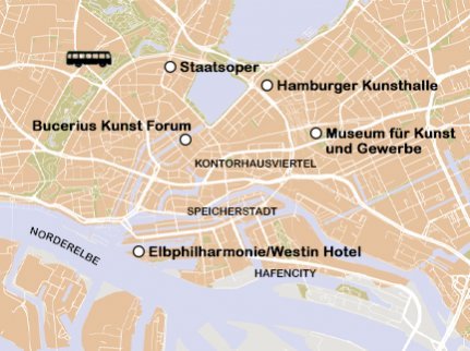 Routekaart Kerst, kunst en muziek in Hamburg Routekaart Kerst, kunst en muziek in Hamburg