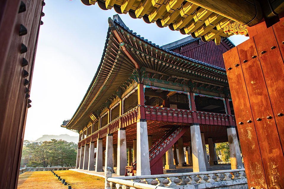 Gyeongbokgung-paleis Seoul Zuid-Korea Gyeongbokgung-paleis Seoul Zuid-Korea