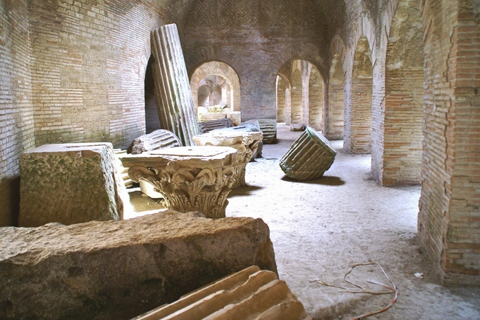 Amfitheater in Pozzuoli, Italië