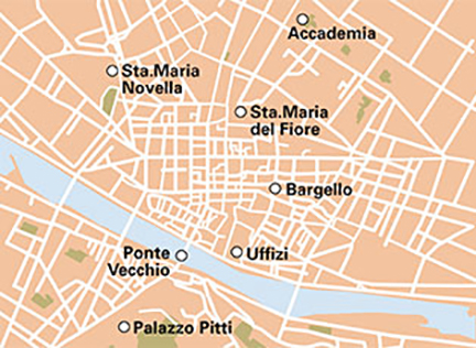 Routekaart Kunst in Florence