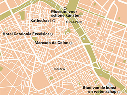 Stadsplattegrond Valencia