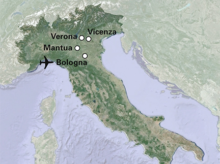 Routekaart Operafestival Verona