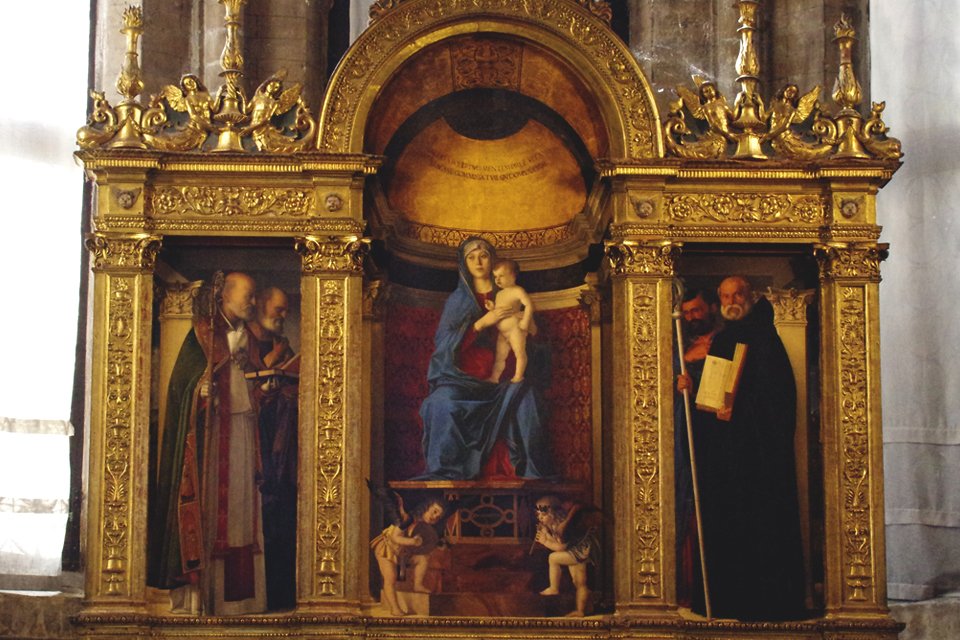 Madonna met de heiligen van Belinni uit 1488, Italië