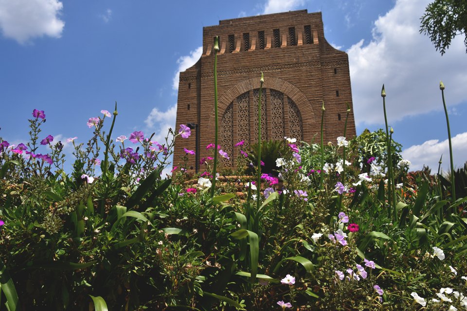 Het Voortrekkersmonument in Pretoria, Zuid-Afrika