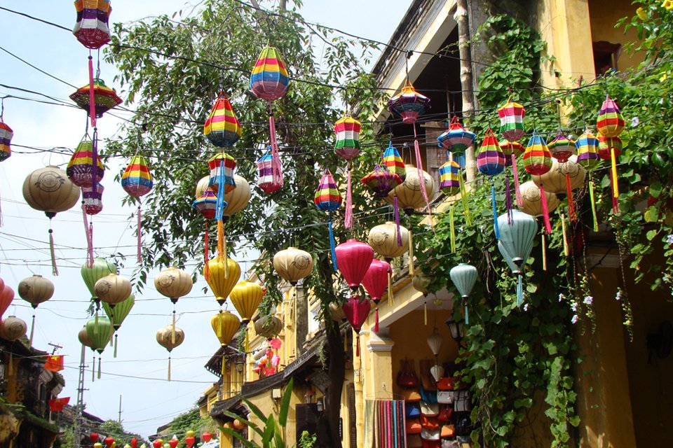 Lampionnetjes in Hoi An, Vietnam