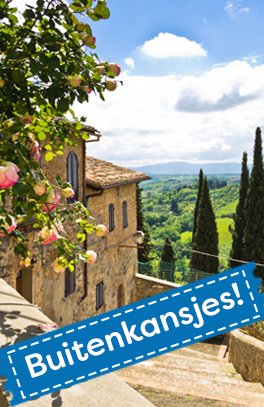 San Gimignano, Toscane, Italië Buitenskansje