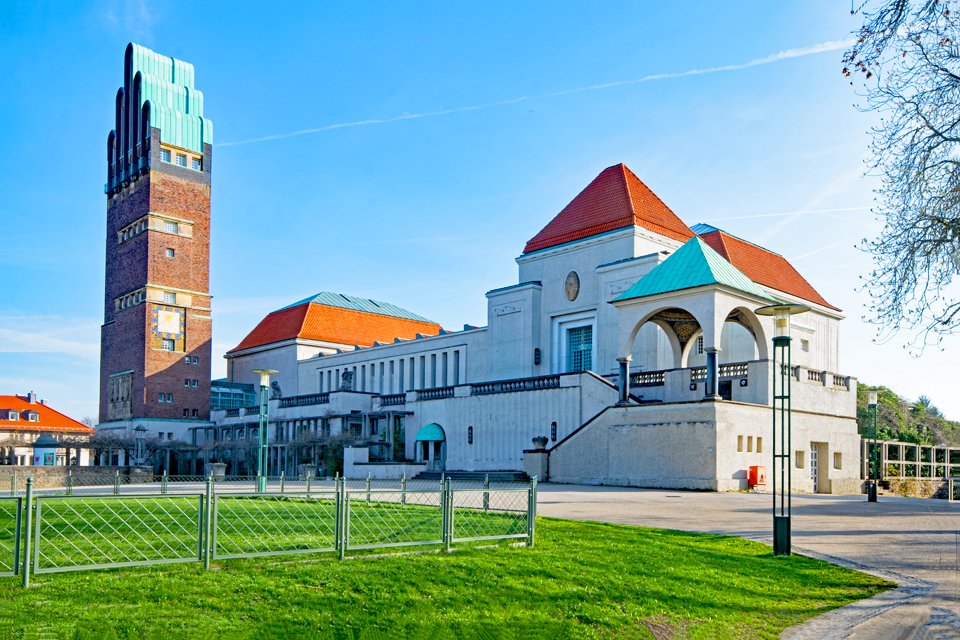 De Mathildenhöhe in Darmstadt, Duitsland