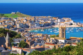 Het kunstenaarsdorpje St Ives, Groot-Brittannië Het kunstenaarsdorpje St Ives, Groot-Brittannië