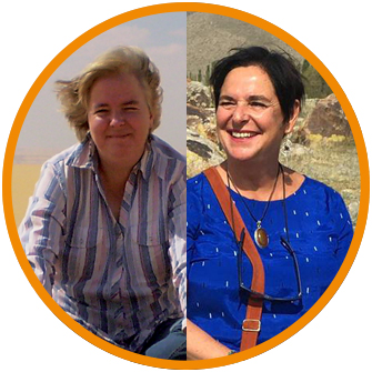 Reisleidsters Willy en Claudia