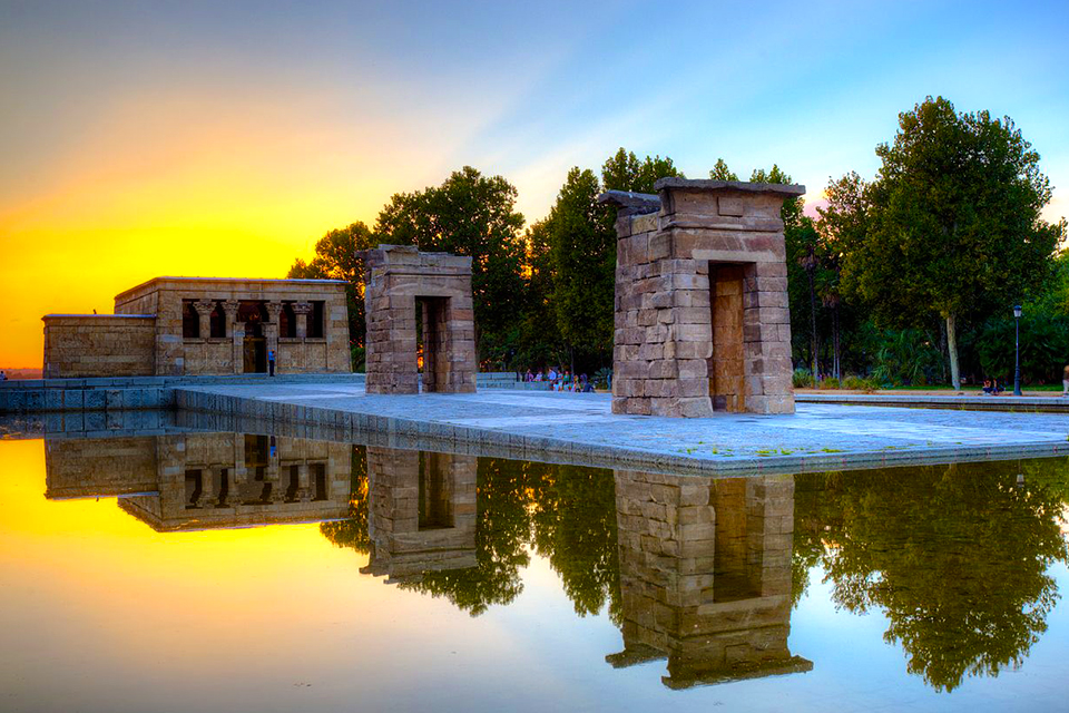 Tempel van Debod in Madrid, Spanje