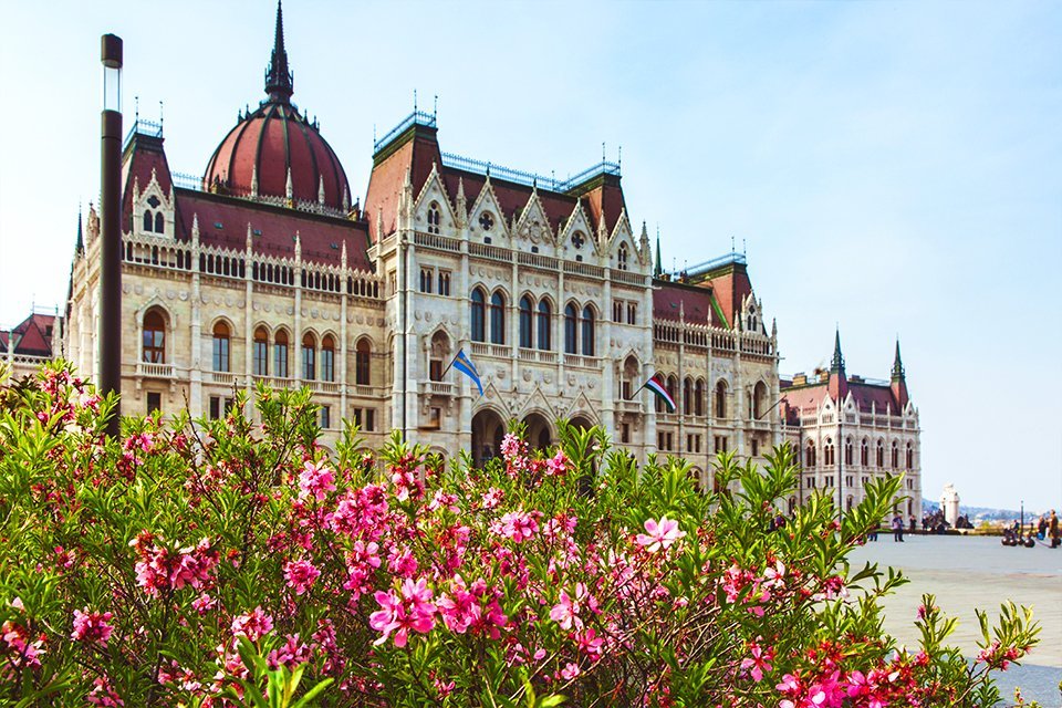 Het parlementsgebouw in Boedapest, Hongarije