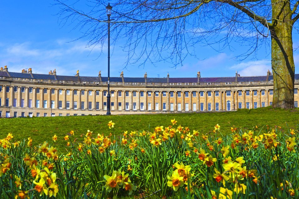 Royal Crescent in Bath, Groot-Brittannië