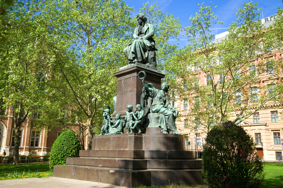 Beethoven Denkmall in Wenen, Oostenrijk