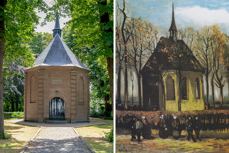 Het kerkje van Nuenen van Vincent van Gogh