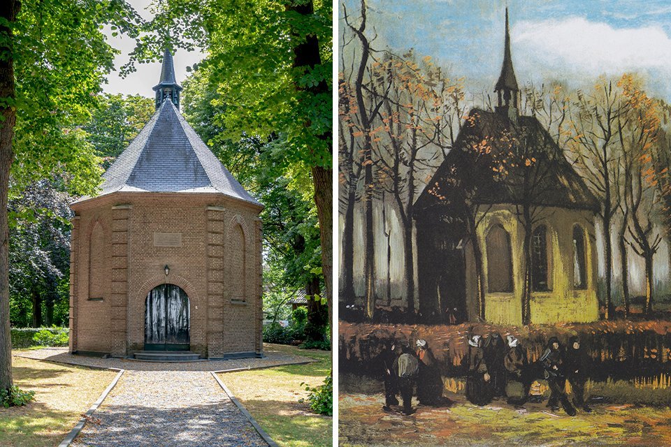Het kerkje van Nuenen van Vincent van Gogh