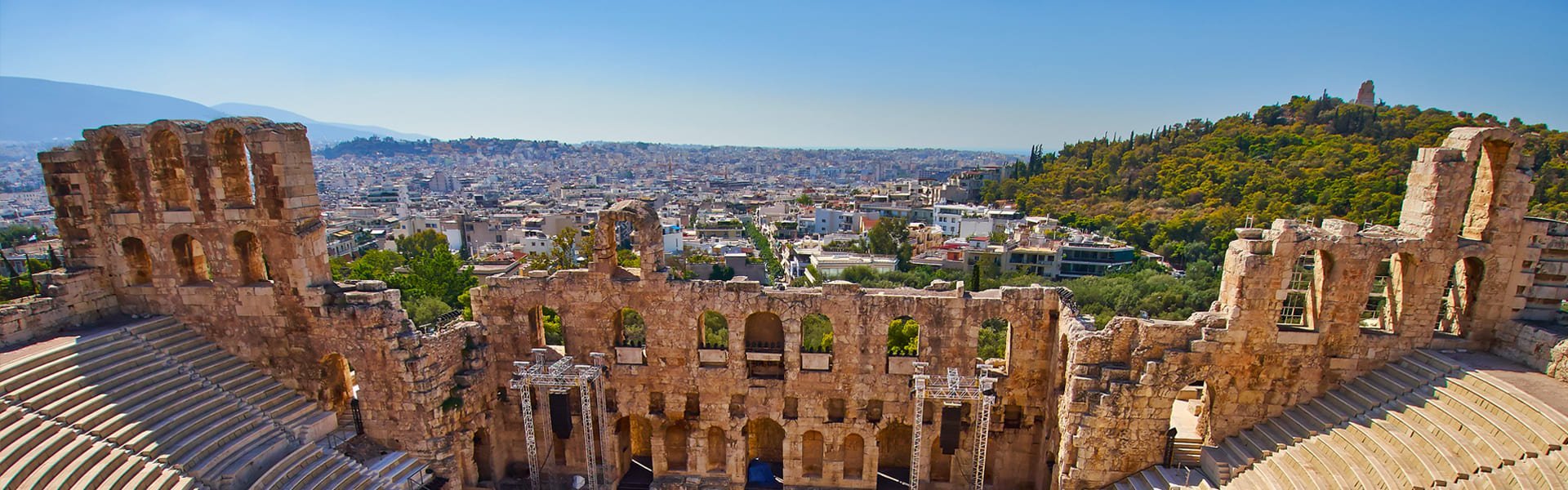 Theater Herodes Atticus in Athene, Griekenland