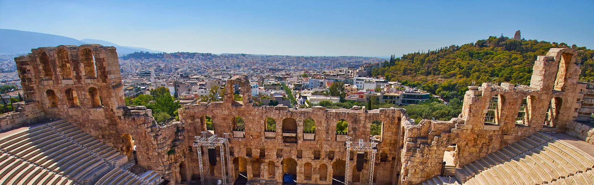 Theater Herodes Atticus in Athene, Griekenland