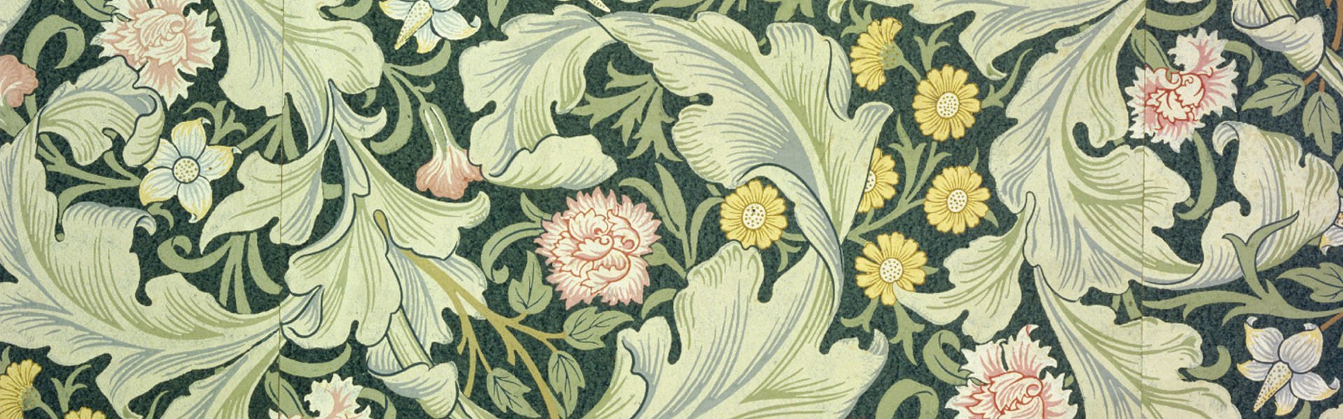 Behang naar ontwerp van William Morris, Groot-Brittannië