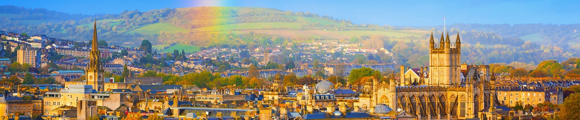 Skyline van Bath in Engeland