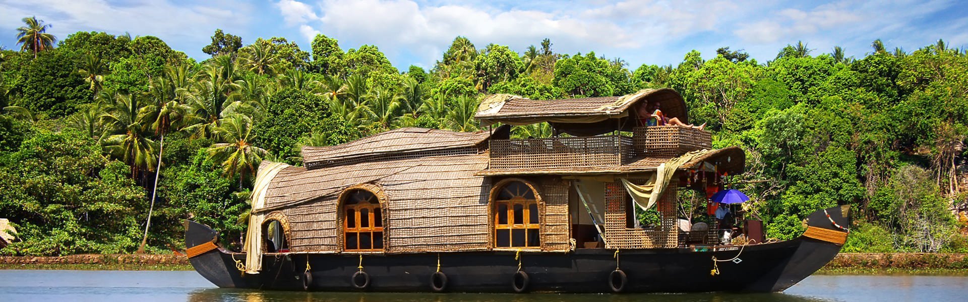 Backwater in Kerela, India