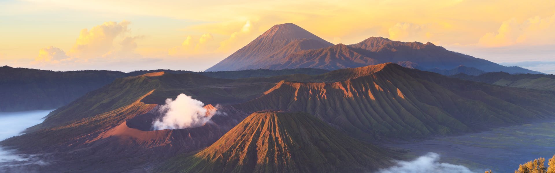 Bromovulkaan op Java, Indonesië