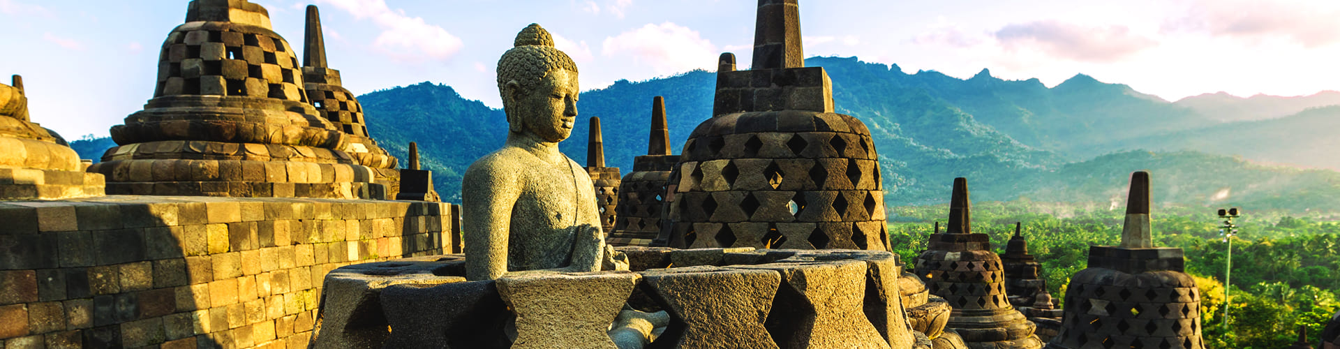 Borobodur op Java, Indonesië